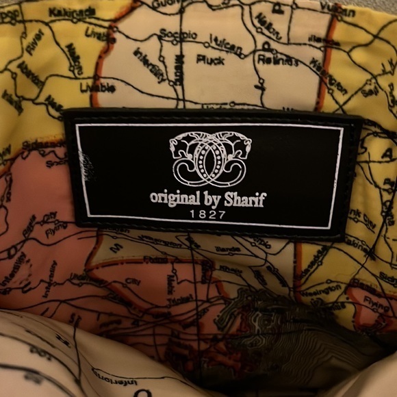 Sharif Original by Sharif Pewter Metallic Leather Crossbody Purse - Picture 7 of 10